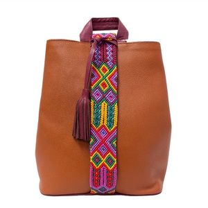 Cristina Orozco Brown Leather Backpack
